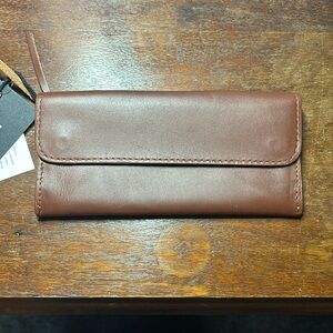 Able Meron Long Snap Wallet in Whiskey